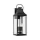 preview thumbnail 1 of 9, Bradford Outdoor 4-light Extra Large Wall Lantern w/ Clear Glass Black