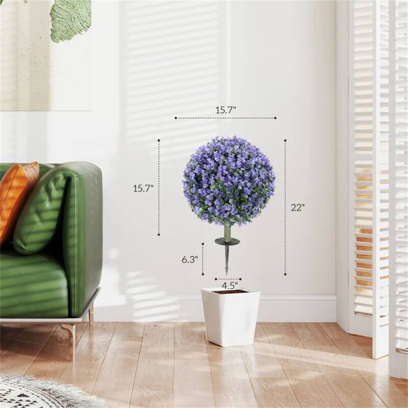 Artificial Ball Eucalyptus Pruning, Artificial Plants, Simulated Plants, Decorative Trees