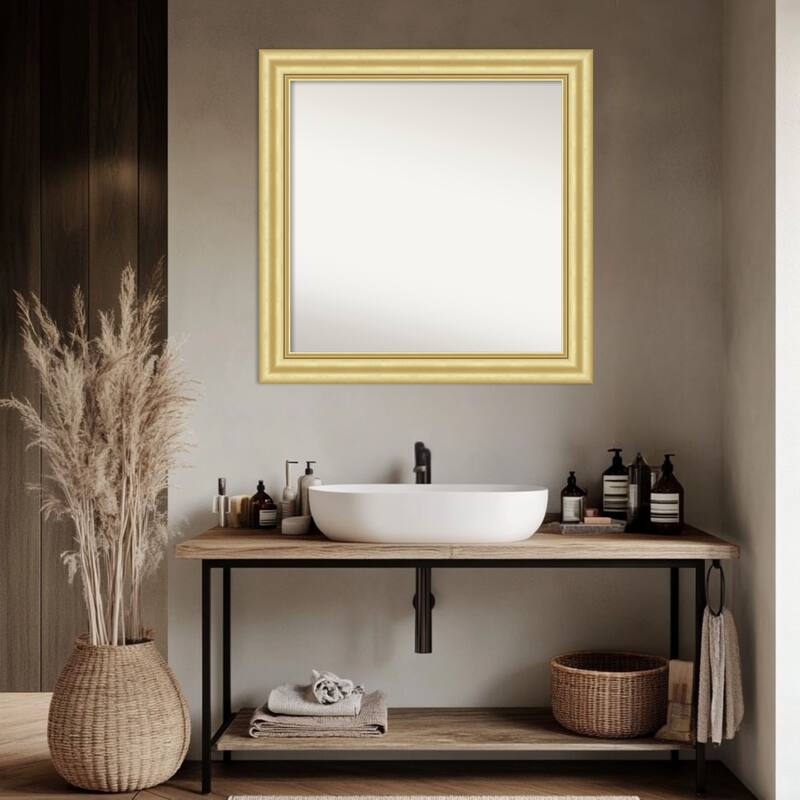 Sophia Non-Beveled Framed Bathroom Vanity Wall Mirror