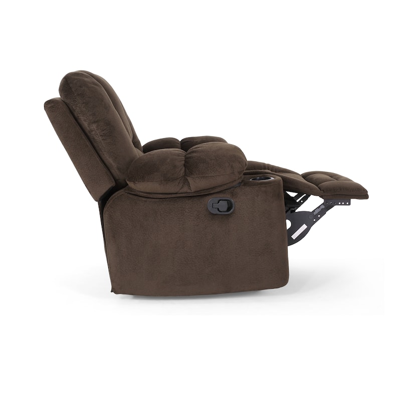 Gannon Fabric Glider Recliner Club Chair by Christopher Knight Home