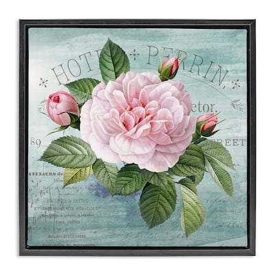 Stupell Bright & Rustic Tropical Bloom Framed Floater Canvas Wall Art Design By Susan Arnot