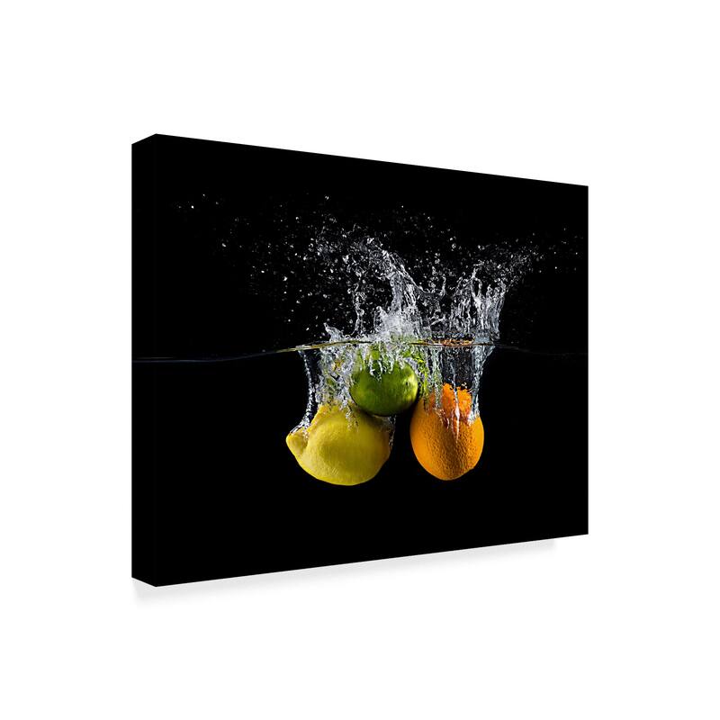 Mogyorosi Stefan 'Citrus Splash' Canvas Art