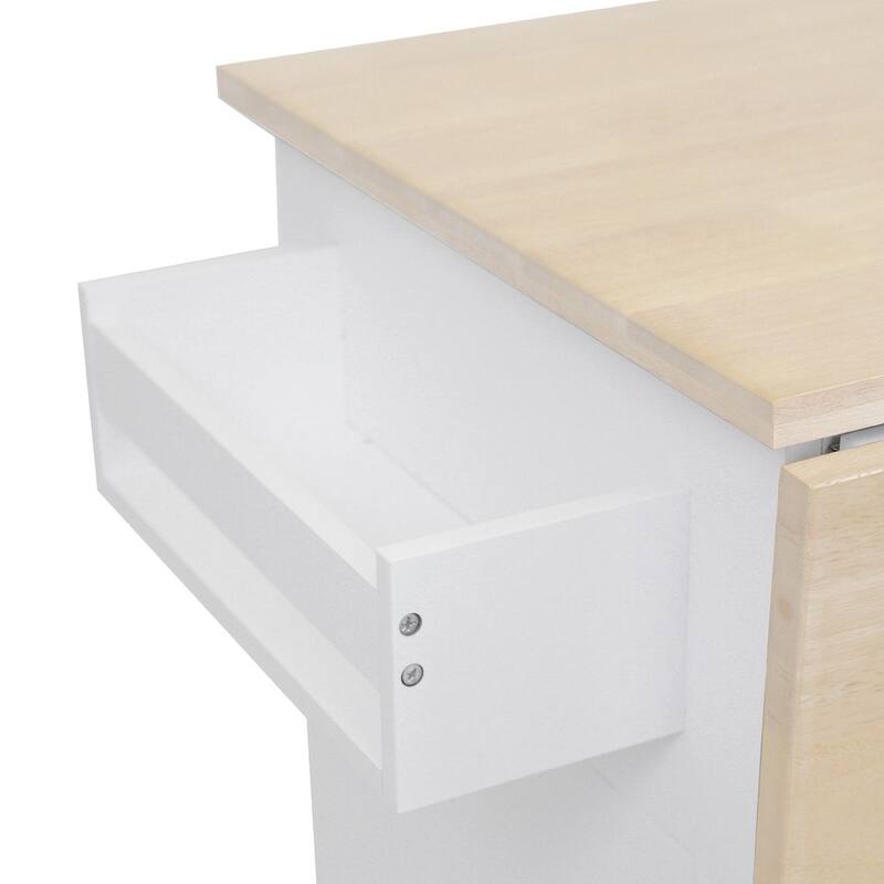 54" Kitchen Island Cart with Wheels