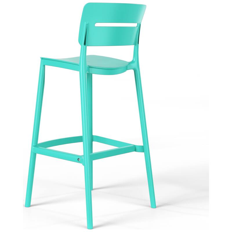 Frond and Form 29.5 Inch Outdoor Bar Stool (Set of 2)
