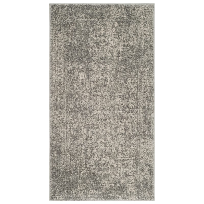 SAFAVIEH Evoke Quinn Vintage Distressed Rug - 2'2" x 4' - Silver/Ivory - Rectangle