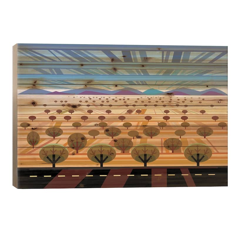 Northern Arizona Print On Wood by Charles Harker - Multi-Color - 18x26x1.5