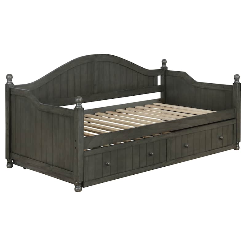 Julie Ann Wood Twin Daybed with Trundle White