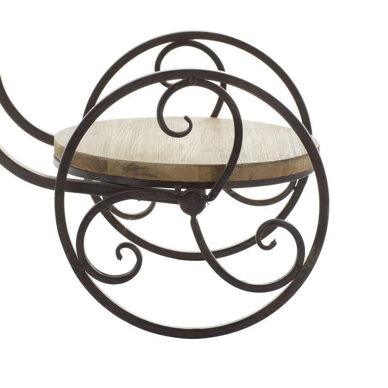 Metal Bike Indoor Outdoor 2 Tier Indoor Outdoor Plantstand - Brown - Roche River Decor