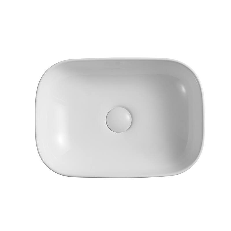 Eridanus 18" x 13" Ceramic Vessel Sink Powder Room Wash Basin