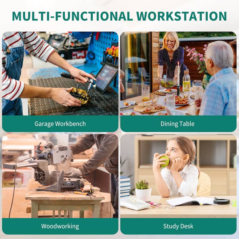 60" W Adjustable Height Workbench - 60