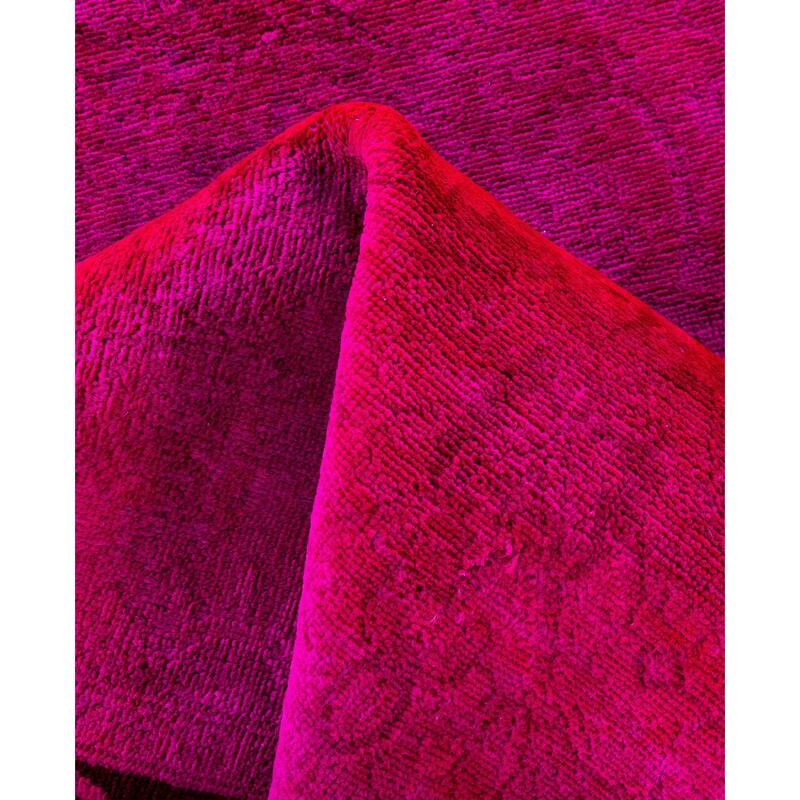 Overdyed One-of-a-Kind Hand-Knotted Area Rug - Pink - 4' 0" x 6' 4"