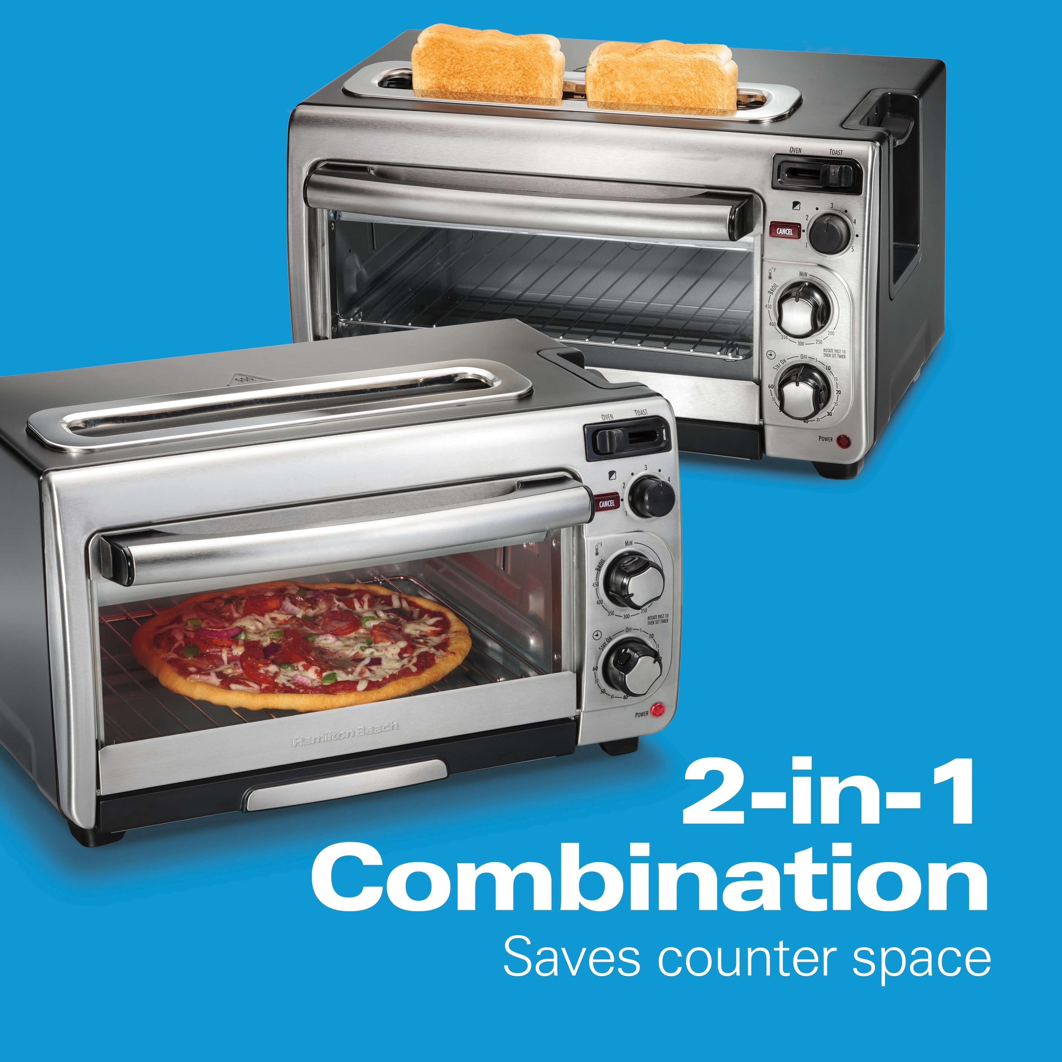 Hamilton Beach 2 in 1 Oven and Toaster