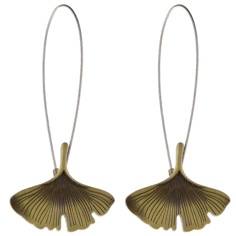 Magnetic Curtain Tieback Ginkgo Leaf Design