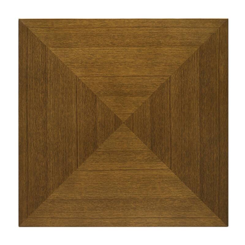 Hayward Walnut End Table with Diamond Parquet