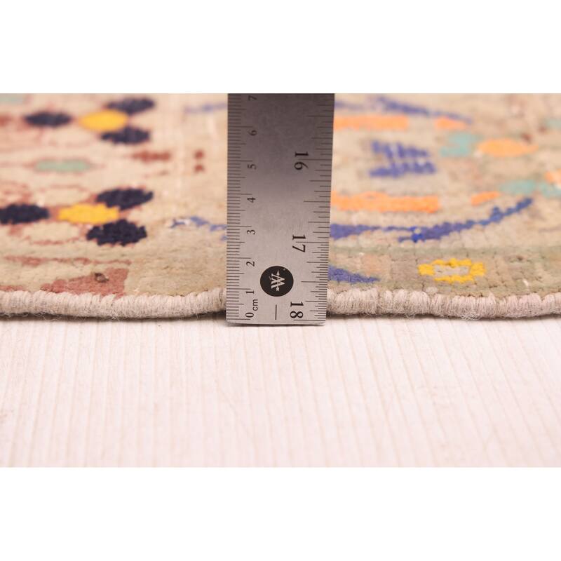 ECARPETGALLERY Hand-knotted Antalya Vintage Dark Navy Wool Rug - 4'6 x 10'6