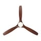 preview thumbnail 51 of 157, YUHAO SylvanAir Modern 52 in. Flush Mount Outdoor/Indoor Ceiling Fan with 3 Solid Wood Blades and DC Reversible Motor