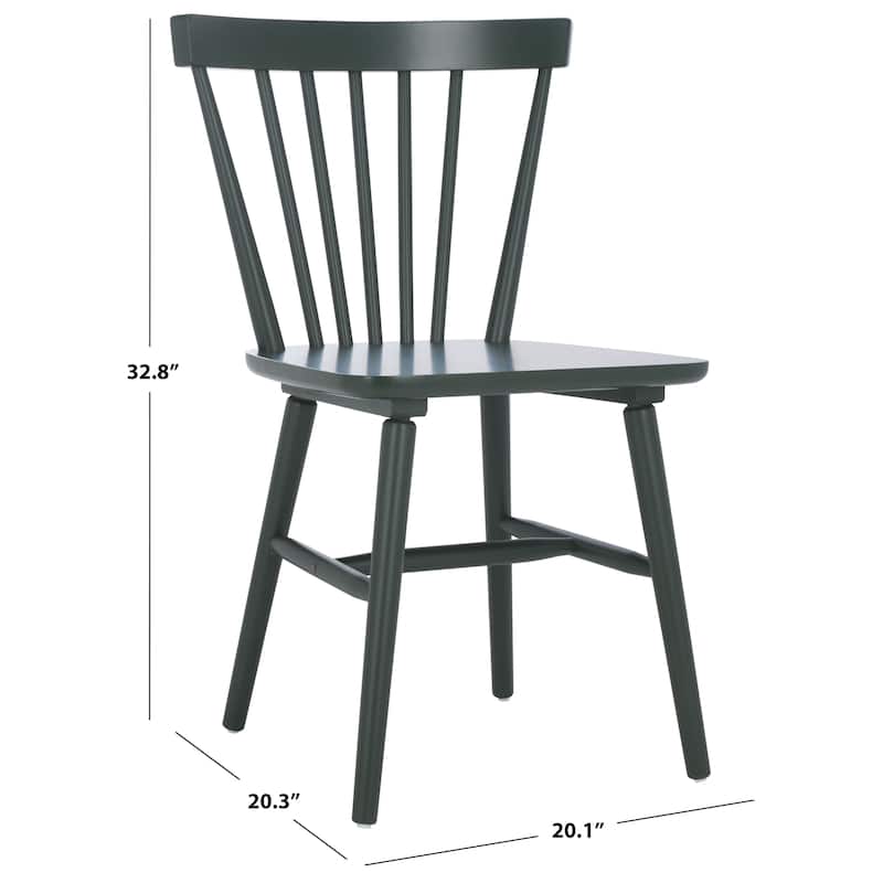 SAFAVIEH Signa Spindle Farmhouse Dining Chair (Set of 2) - 20" W x 20" D x 33" H - 20"W x 20"D x 33"H
