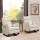 preview thumbnail 8 of 23, AVAWING Mid Century Nursery Rocking Chair Upholstered Velvet High Back Armchair Set of 2