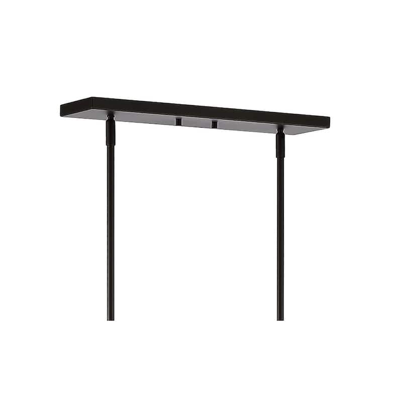 Ferme 30" 5-Light Adjustable Iron Farmhouse Industrial LED Dimmable Pendant, Oil Rubbed Bronze by JONATHAN Y