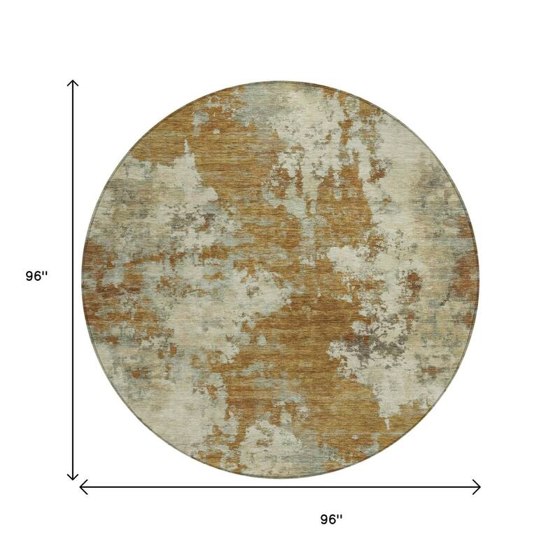 HomeRoots Abstract Transitional Rectangle Outdoor Rug