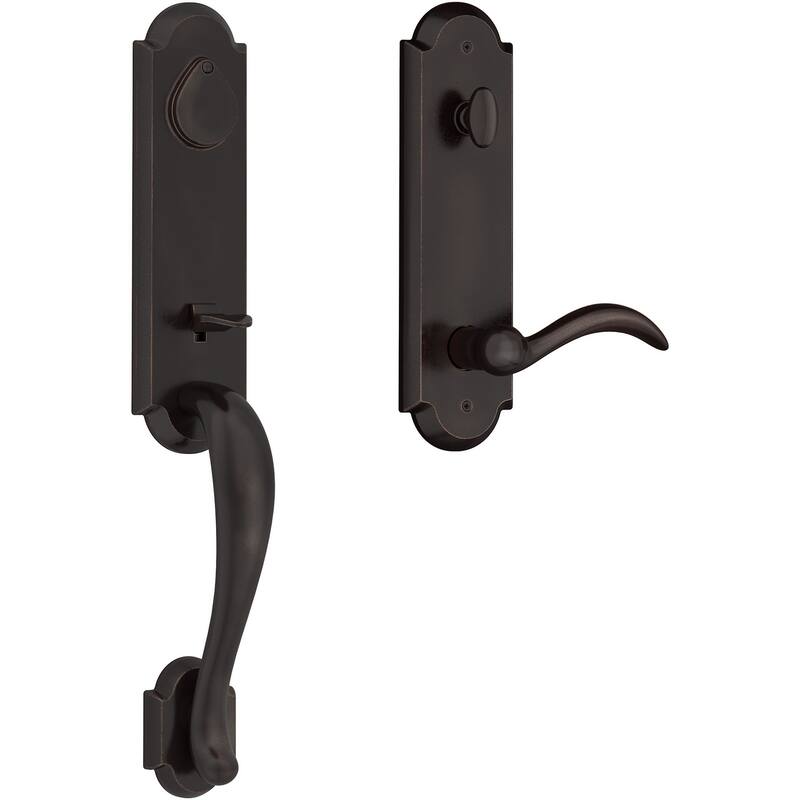 Baldwin Kodiak One Piece Single Cylinder Keyed Entry Handleset with - Dark Bronze