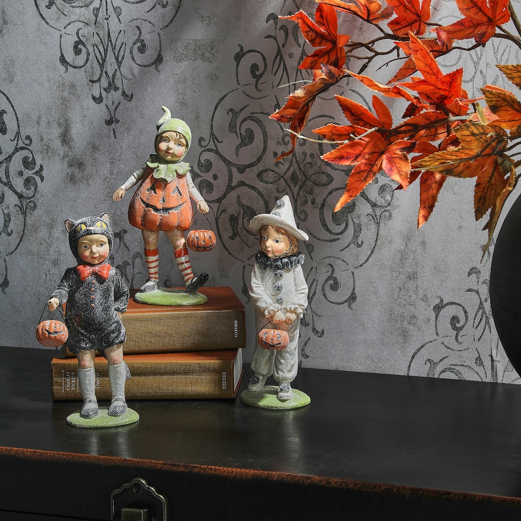 8" Resin Halloween Children Set of 3