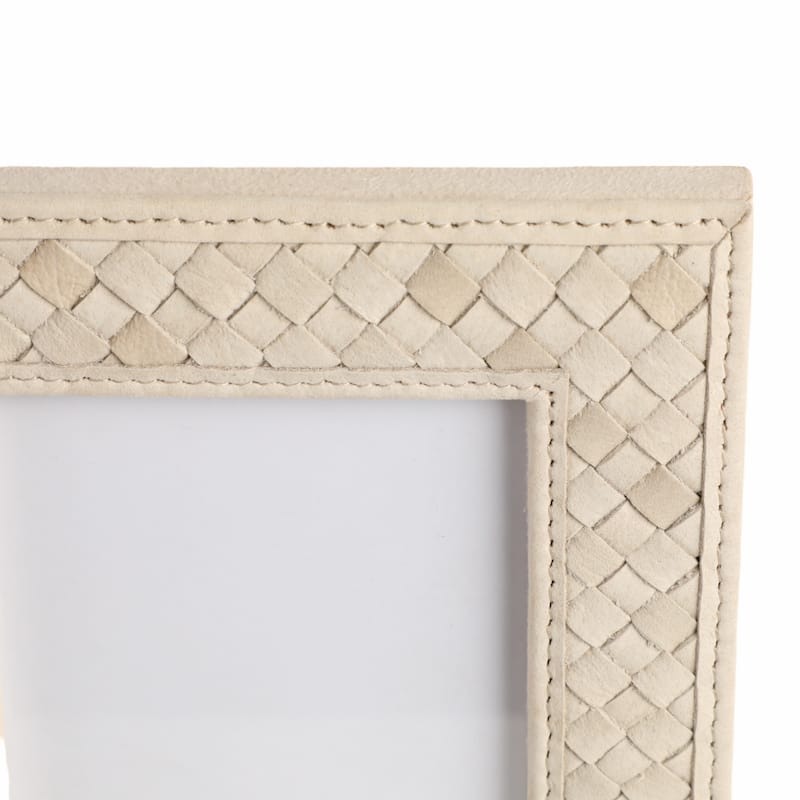 Decorative Photo Frame with Basketweave Texture for Home Decor
