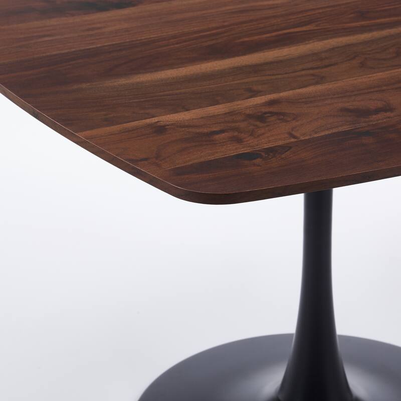 42.12 inch Modern Dining Table - Easy Assembly & Sturdy Metal Legs