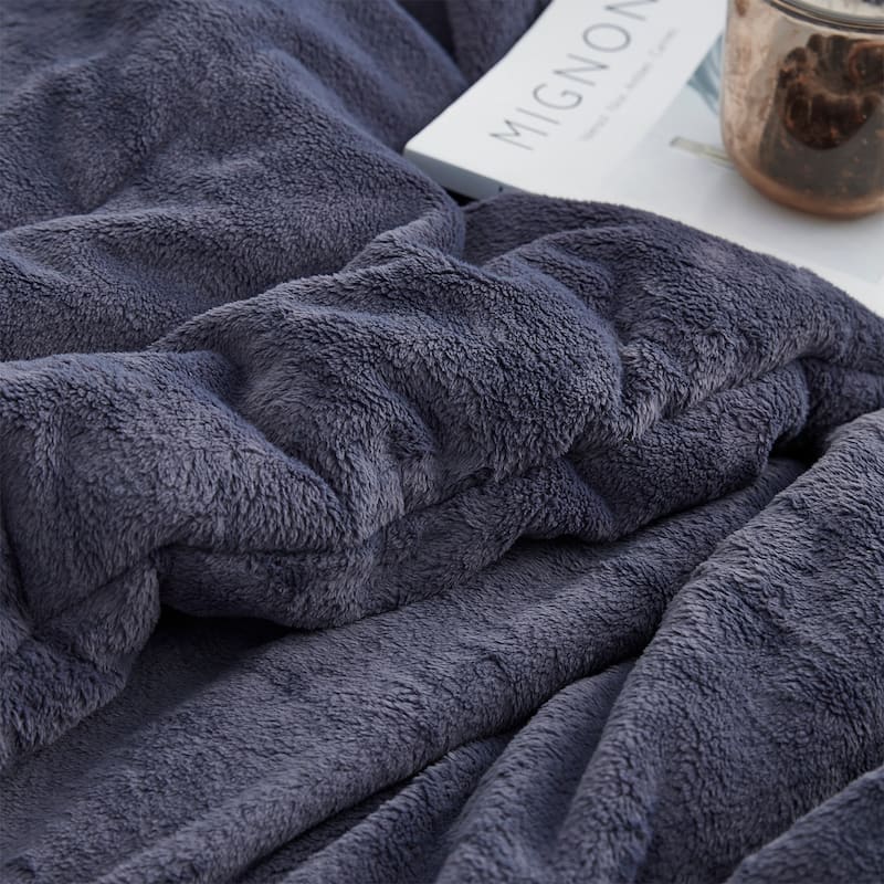 Softer than Soft® - Coma Inducer® Oversized Comforter Set - Double Plush Indigo Black