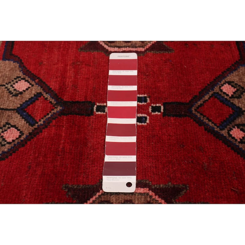 ECARPETGALLERY Hand-knotted Anadol Red Wool Rug - 3'4 x 10'0