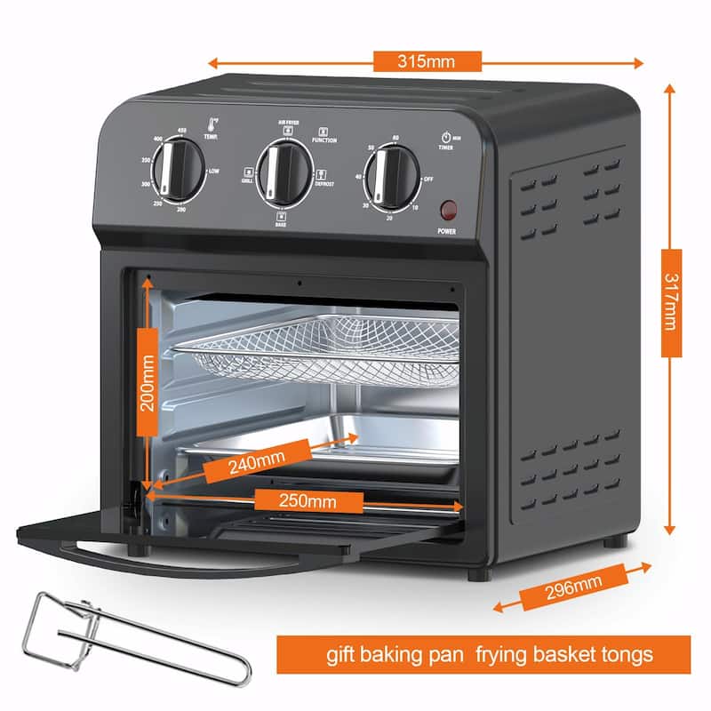 Family-Size Air Fryer Toaster Oven Combo, 13QT, 360° Hot Air Circulation for Healthy, Oil-Free Cooking