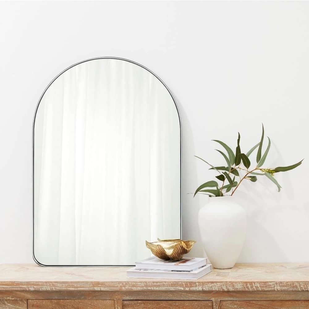 TEHOME Ophira Lussia Arch Metal Wall Mirror