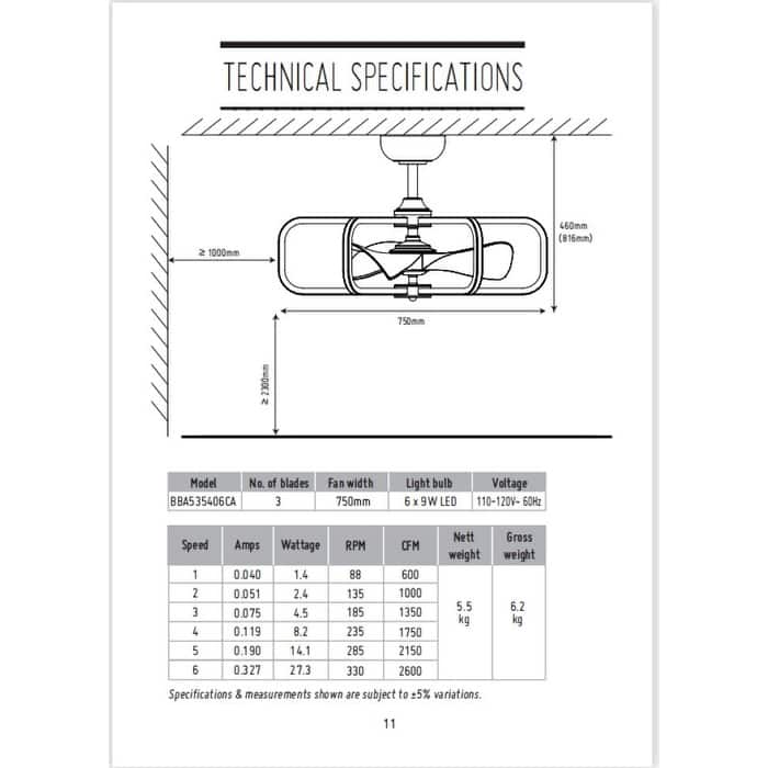 29 in. LED Indoor Satin Nickel Downrod Mount Chandelier Ceiling Fan with Light and Remote Control - 29.5" D x 18" H