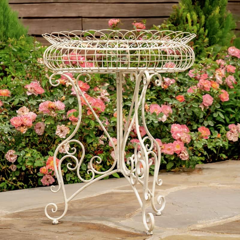 Set of 3 Round Plant Stands with Baskets "Copenhagen 1843"