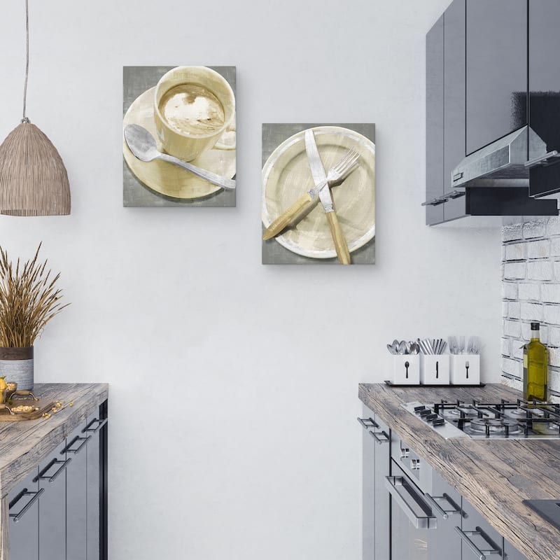 Diner by Tania Bello Canvas S/2 by Tania Bello Canvas Art Prints