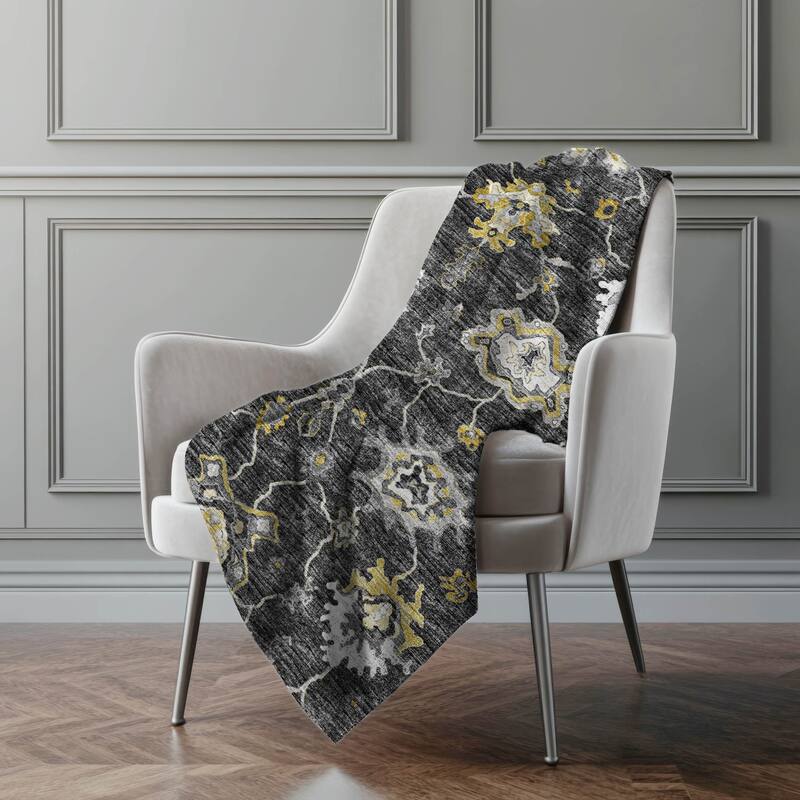 Premium Machine Washable ASB96 Global Sherpa Throw Blanket