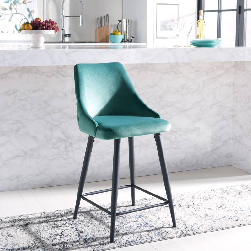 SAFAVIEH Nathalie 24-inch Counter Stool - 22.4" x 18.2" x 36.6" - 22Wx18Dx31H