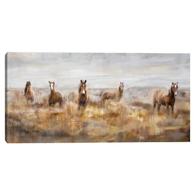 Morning Herd Canvas Art Print