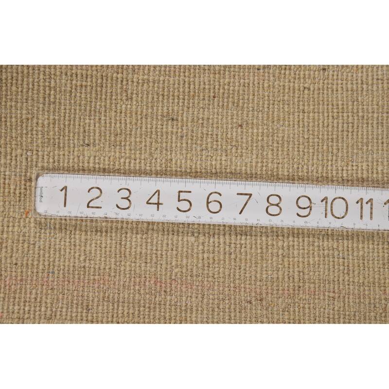 Gabbeh Modern Runner Rug Handmade Wool Carpet - 3'1"x 9'9"