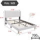 preview thumbnail 134 of 145, Alazyhome Upholstered Platform Bed Frame