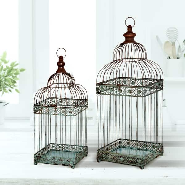 Metal Rectangle Dome Birdhouse 19.5-28