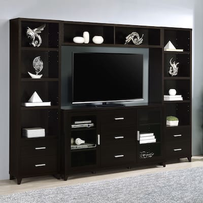 Lewes 4-piece 60-inch TV Entertainment Center Cappuccino