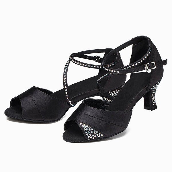 satin ballroom shoes