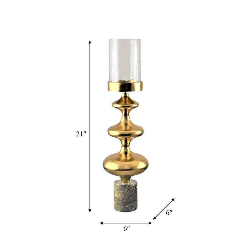 Sagebrook Home Metal, Hurricane Sphere Candleholder