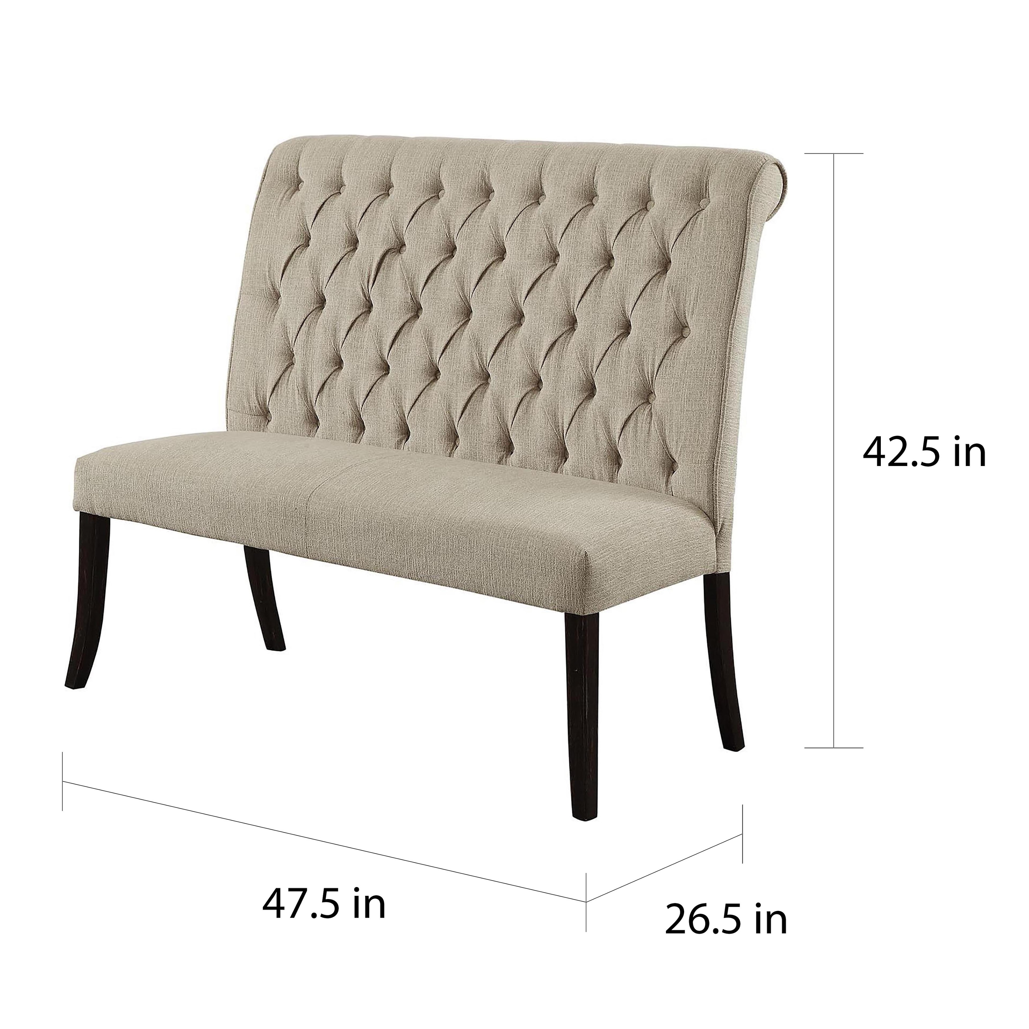2 seater dining sales bench with back