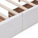 preview thumbnail 10 of 12, Queen Size Murphy Bed Wall Bed w/ Drawer and a set of Sockets & USB Ports, Pulley Structure Design for Kids Teens Adults, White