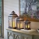 preview thumbnail 8 of 9, Set of 3 Indoor-Outdoor Lombard Metal Lanterns