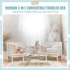 preview thumbnail 6 of 5, Dream On Me Hudson 3 in 1 Convertible Toddler Bed White
