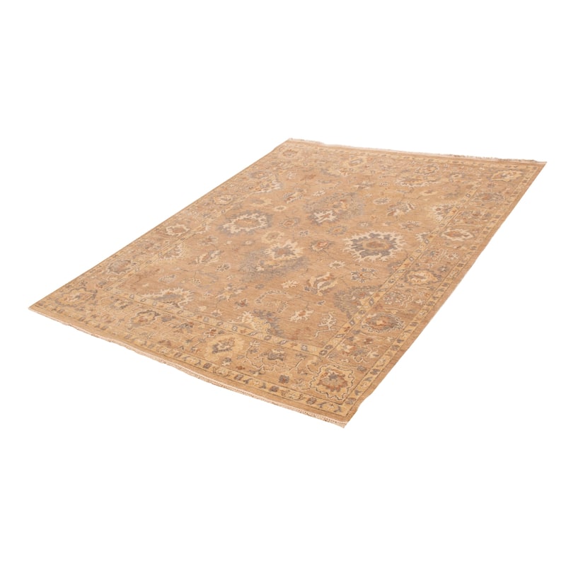 ECARPETGALLERY Hand-knotted Jules Serapi Beige Wool Rug - 9'1 x 12'4