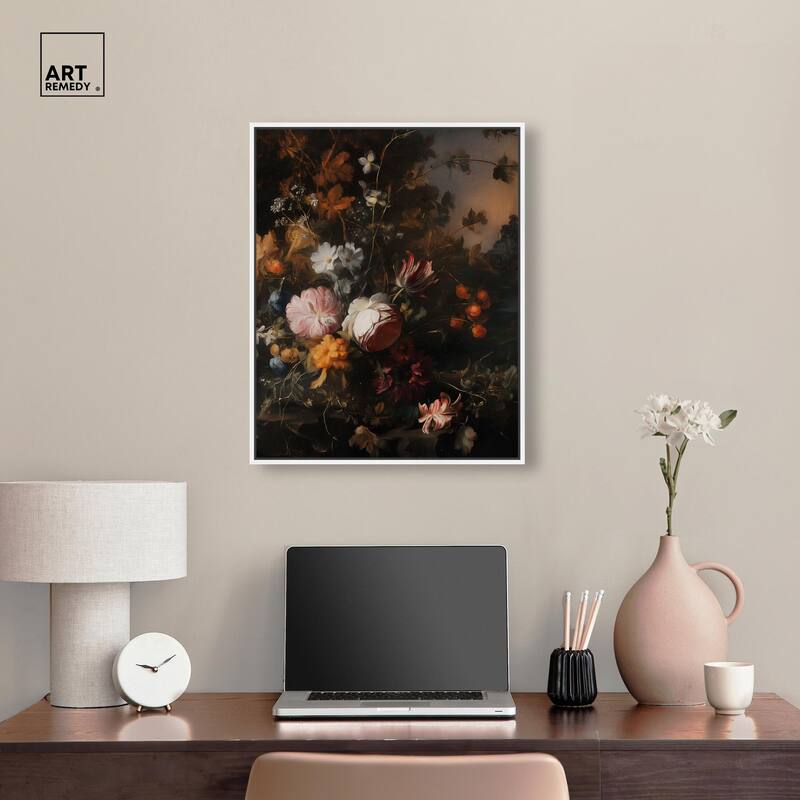 Shadowed Petal Secrets I Canvas by Art Remedy